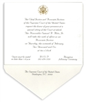 Invitation to the Investiture Ceremony of Supreme Court Justice Samuel Alito